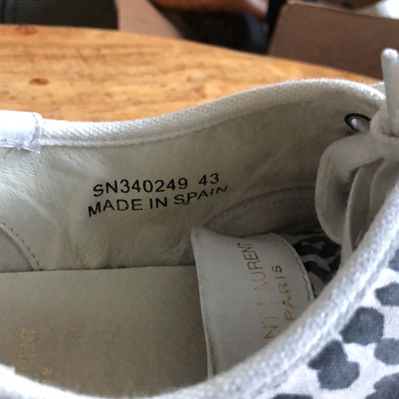 Saint Laurent Venice Canvas Sneaker size 43 - Picture 2 of 4